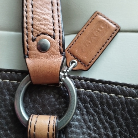 Coach Expresso Coffee Bean Pebbled Leather Bag & Dust Bag - Picture 5 of 15